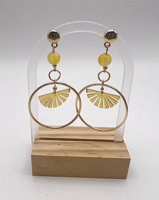 Sun Charm Earrings