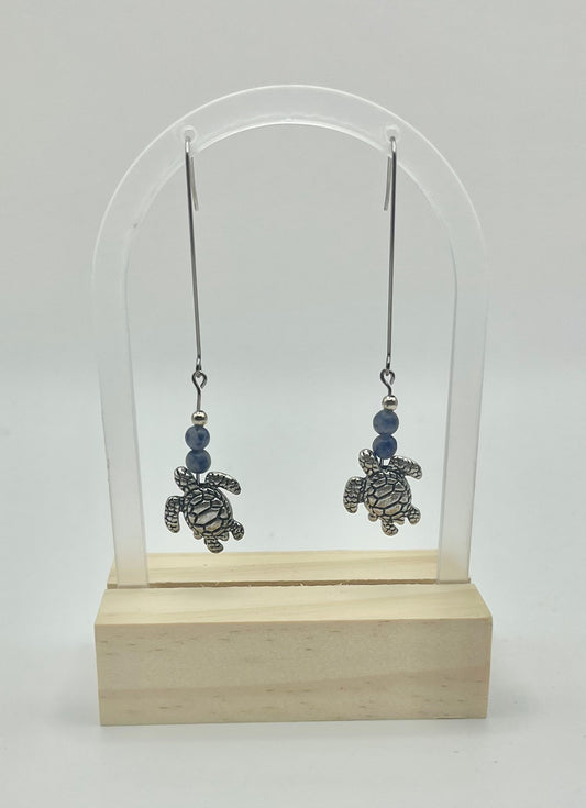 Turtle Sodalite Earrings