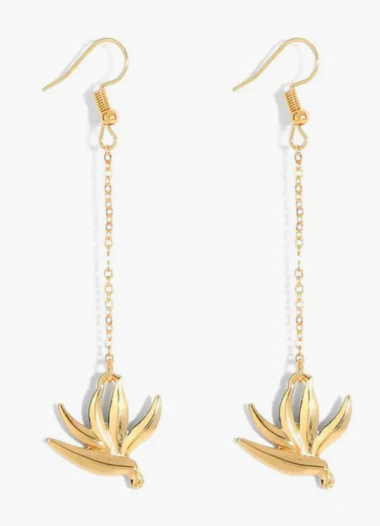 Bird Of Paradise Dangle Earrings