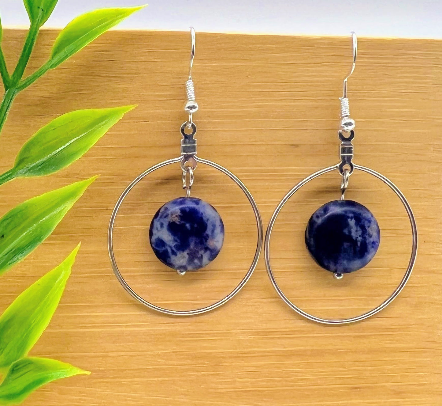 Sodalite Coin Jewelry Set