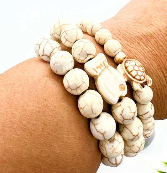 Howlite-Ivory