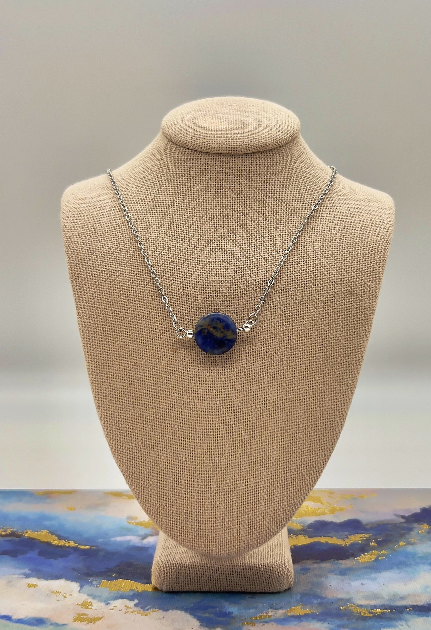 Sodalite Coin Jewelry Set