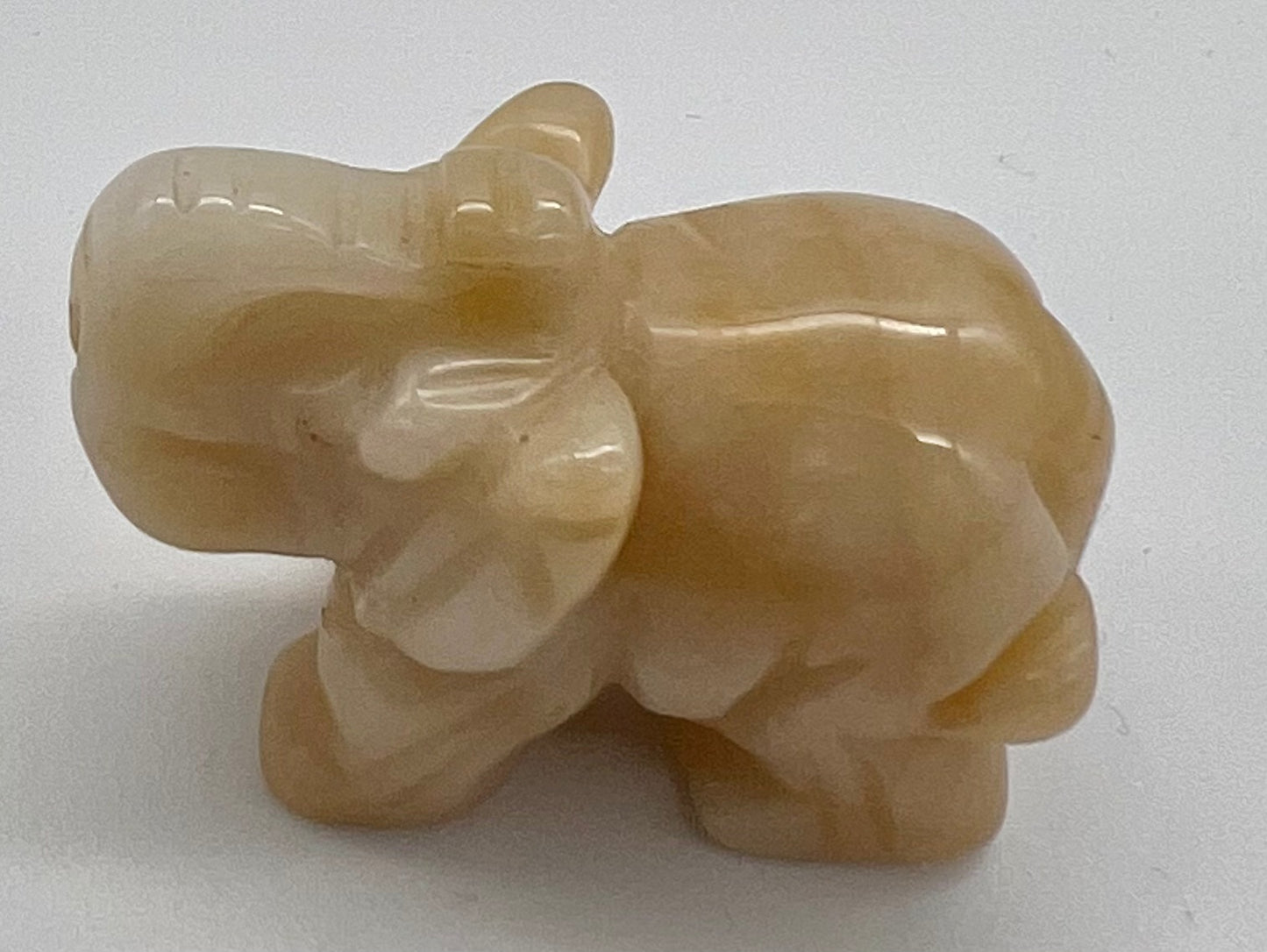 Gemstone Elephant Figurines