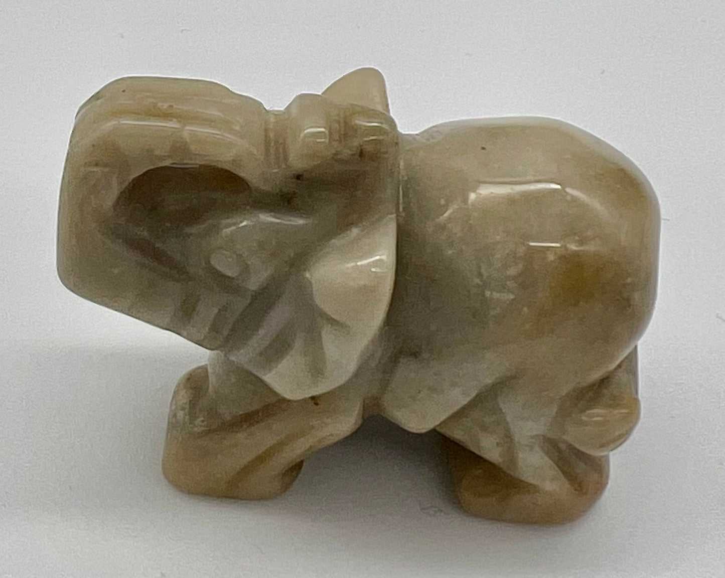 Gemstone Elephant Figurines