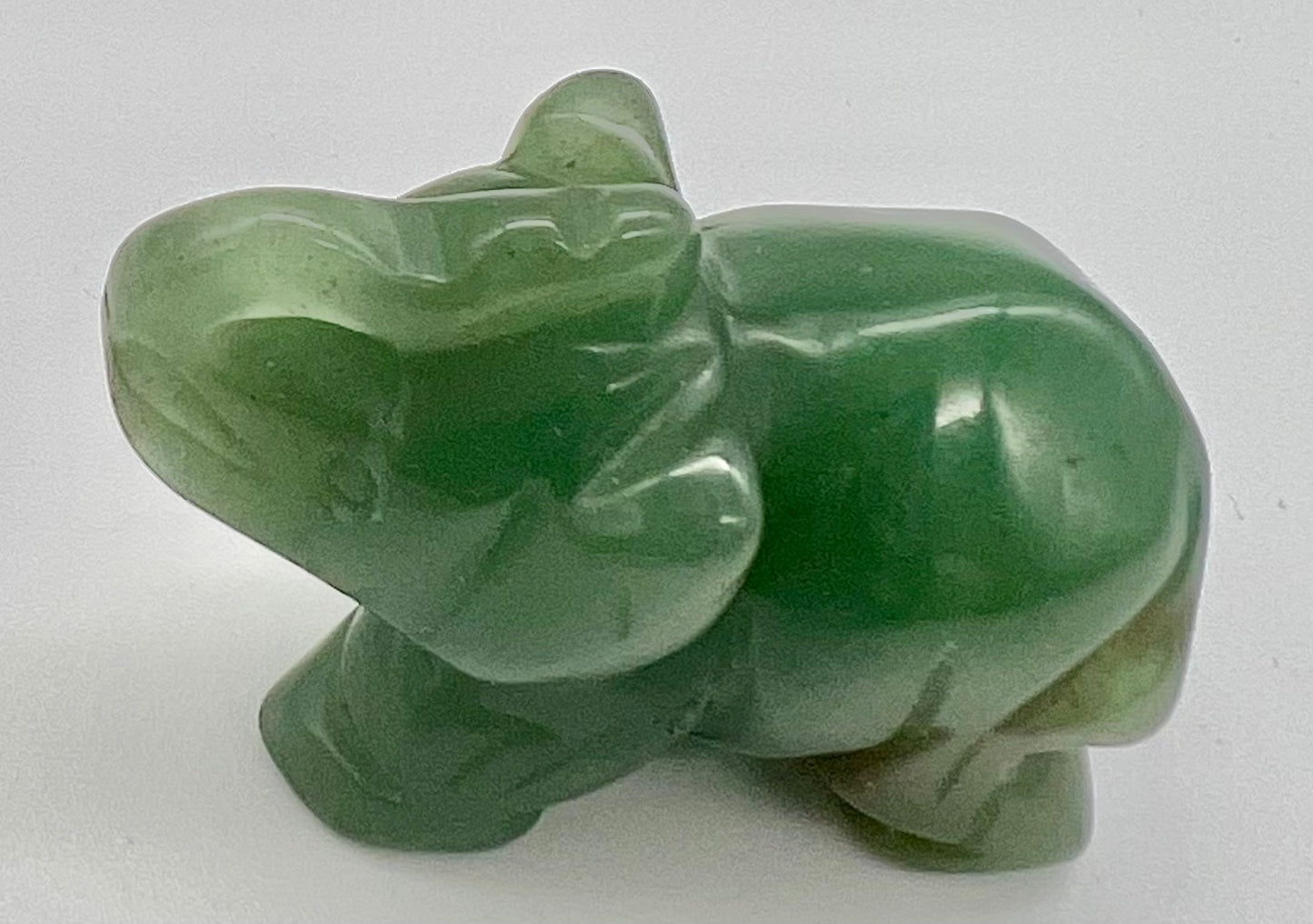 Gemstone Elephant Figurines