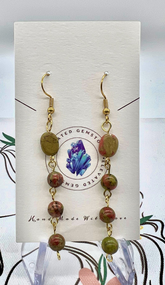 Unakite Earrings